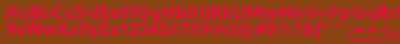 ColaParticipants Font – Red Fonts on Brown Background
