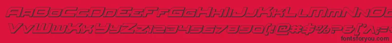 En savoir plus sur la police Redrocket3Dital Police Redrocket3Dital – polices noires sur fond rouge