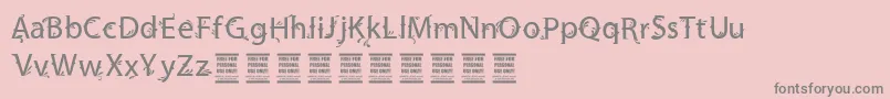 VtksFriendly Font – Gray Fonts on Pink Background