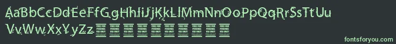 VtksFriendly Font – Green Fonts on Black Background