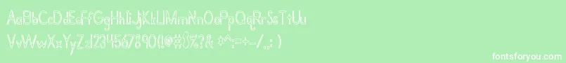 Bramalea Font – White Fonts on Green Background