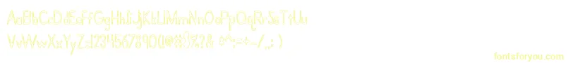 Шрифт Bramalea – жёлтые шрифты