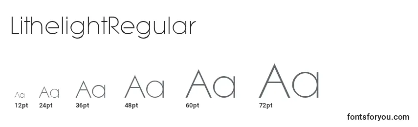 LithelightRegular Font Sizes