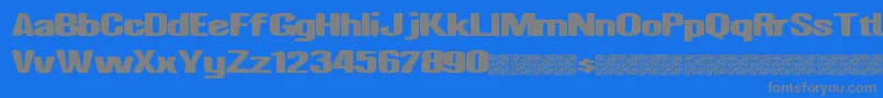 Nighthawk Font – Gray Fonts on Blue Background