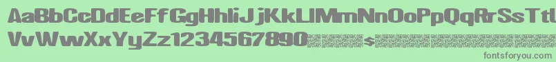 Nighthawk Font – Gray Fonts on Green Background