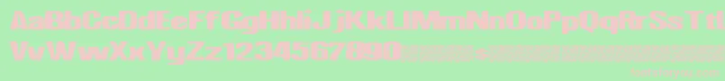 Nighthawk Font – Pink Fonts on Green Background