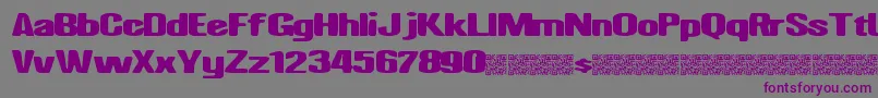 Шрифт Nighthawk – фиолетовые шрифты на сером фоне