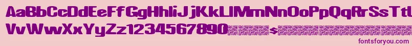 Nighthawk Font – Purple Fonts on Pink Background