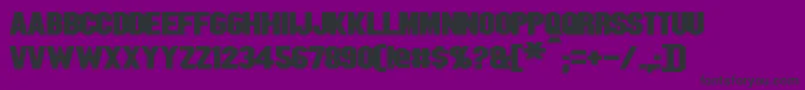 BlitzwingExpandedBold Font – Black Fonts on Purple Background