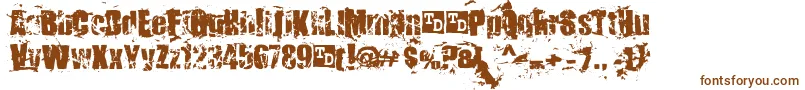 KillerAntsTrialVersion Font – Brown Fonts on White Background