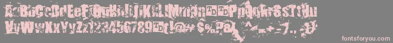 Police KillerAntsTrialVersion – polices roses sur fond gris