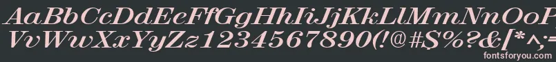 RubyscriptbroadBold Font – Pink Fonts on Black Background