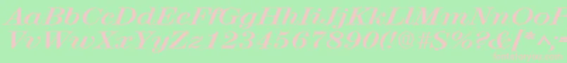 fuente RubyscriptbroadBold – Fuentes Rosadas Sobre Fondo Verde