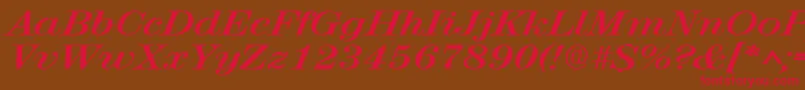 Шрифт RubyscriptbroadBold – красные шрифты на коричневом фоне