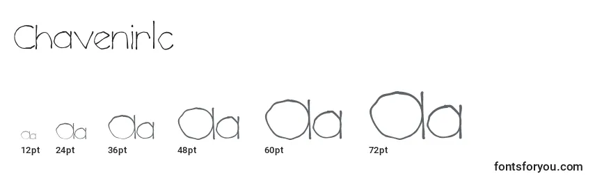 ChavenirLc Font Sizes