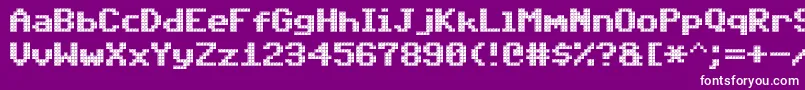 TriadXs Font – White Fonts on Purple Background