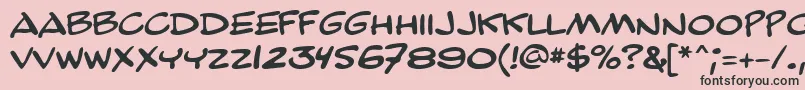 GeBailiffCaps Font – Black Fonts on Pink Background