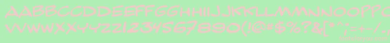 More about GeBailiffCaps Font GeBailiffCaps Font – Pink Fonts on Green Background