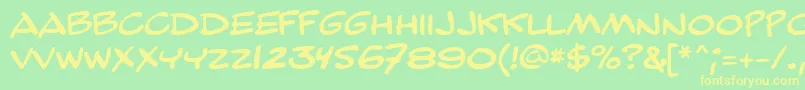 More about GeBailiffCaps Font GeBailiffCaps Font – Yellow Fonts on Green Background