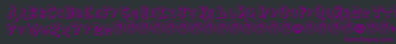 AerosolMenaceShadow Font – Purple Fonts on Black Background