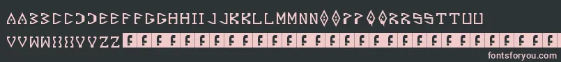 Czcionka Starscraper – różowe czcionki na czarnym tle