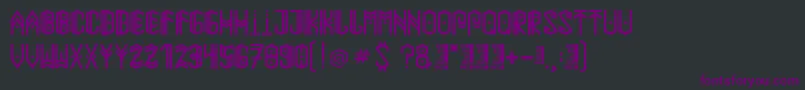 Paihuen Font – Purple Fonts on Black Background