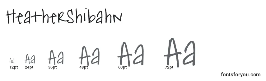 HeatherShibahn Font Sizes
