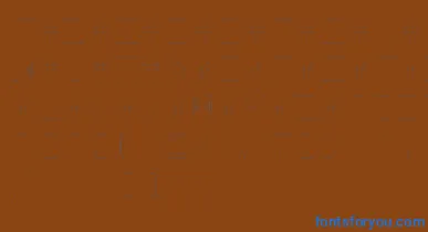 BackToHeavyCoatFatGroundLinesv font – Blue Fonts On Brown Background