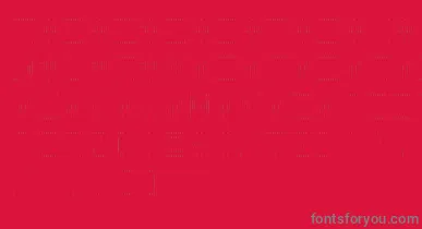 BackToHeavyCoatFatGroundLinesv font – Gray Fonts On Red Background