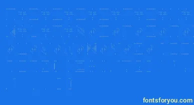 BackToHeavyCoatFatGroundLinesv font – Yellow Fonts On Blue Background