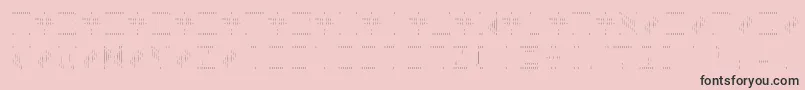 BackToHeavyCoatFatGroundLinesv-Schriftart – Schwarze Schriften auf rosa Hintergrund