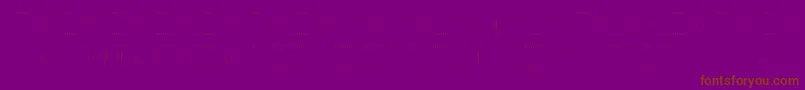 BackToHeavyCoatFatGroundLinesv-Schriftart – Braune Schriften auf violettem Hintergrund