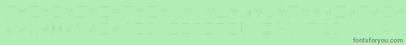 BackToHeavyCoatFatGroundLinesv Font – Gray Fonts on Green Background