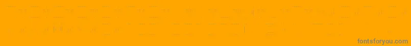 BackToHeavyCoatFatGroundLinesv Font – Gray Fonts on Orange Background
