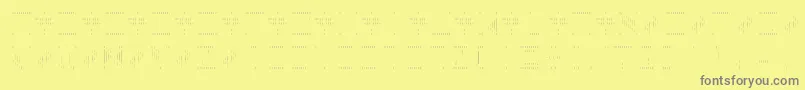 BackToHeavyCoatFatGroundLinesv Font – Gray Fonts on Yellow Background