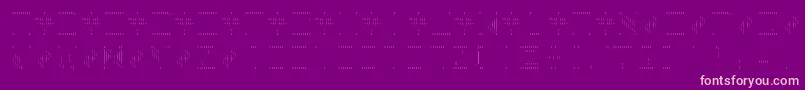 BackToHeavyCoatFatGroundLinesv Font – Pink Fonts on Purple Background