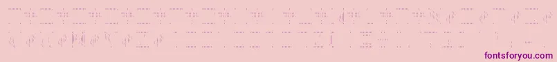 BackToHeavyCoatFatGroundLinesv Font – Purple Fonts on Pink Background