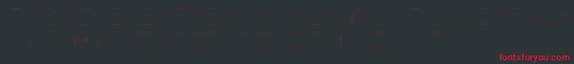 BackToHeavyCoatFatGroundLinesv Font – Red Fonts on Black Background