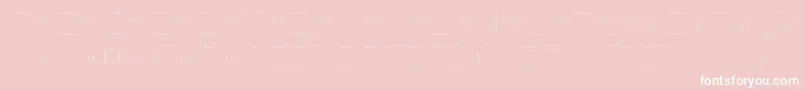 BackToHeavyCoatFatGroundLinesv Font – White Fonts on Pink Background