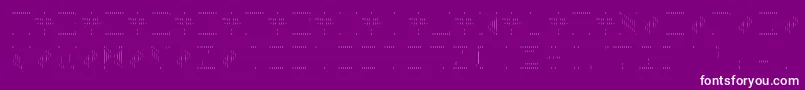 BackToHeavyCoatFatGroundLinesv Font – White Fonts on Purple Background