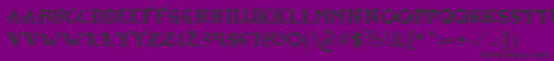 フォントTatooSailor – 紫の背景に黒い文字