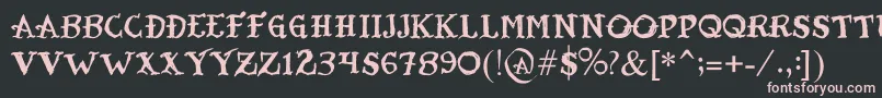 TatooSailor Font – Pink Fonts on Black Background