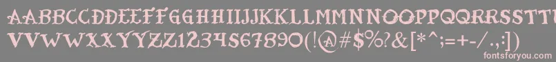 TatooSailor Font – Pink Fonts on Gray Background