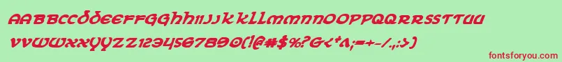 Eringobraghbi Font – Red Fonts on Green Background