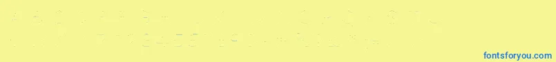 fuente Ugo3DPois – Fuentes Azules Sobre Fondo Amarillo