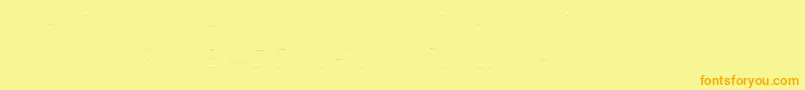 Ugo3DPois-Schriftart – Orangefarbene Schriften auf gelbem Hintergrund