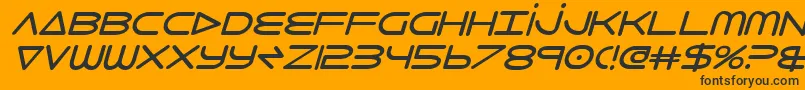 8thelementbi Font – Black Fonts on Orange Background