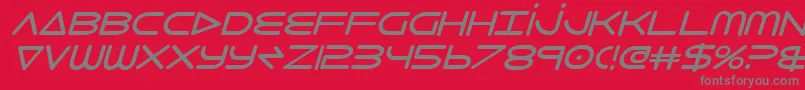 8thelementbi Font – Gray Fonts on Red Background