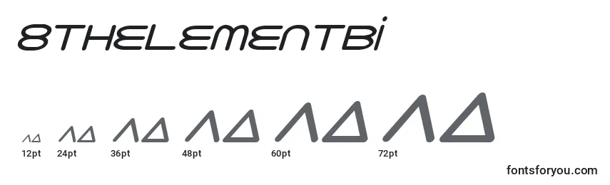 Размеры шрифта 8thelementbi