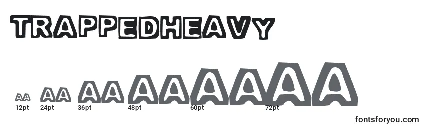 Размеры шрифта TrappedHeavy